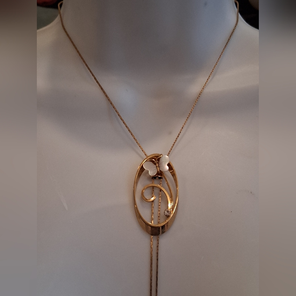 Butterfly Lariet Necklace